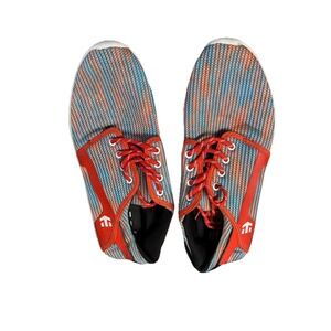 Etnies Scout Lace Up ‎ Mens 9.5 Sneakers Mesh Bendable Lightweight Orange Red